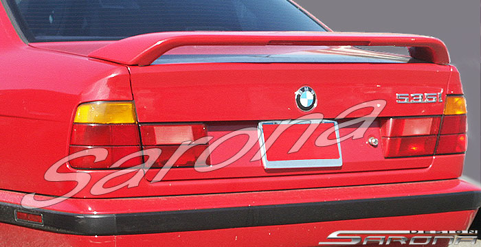 Custom BMW 5 Series  Sedan Trunk Wing (1989 - 1995) - $270.00 (Part #BM-076-TW)